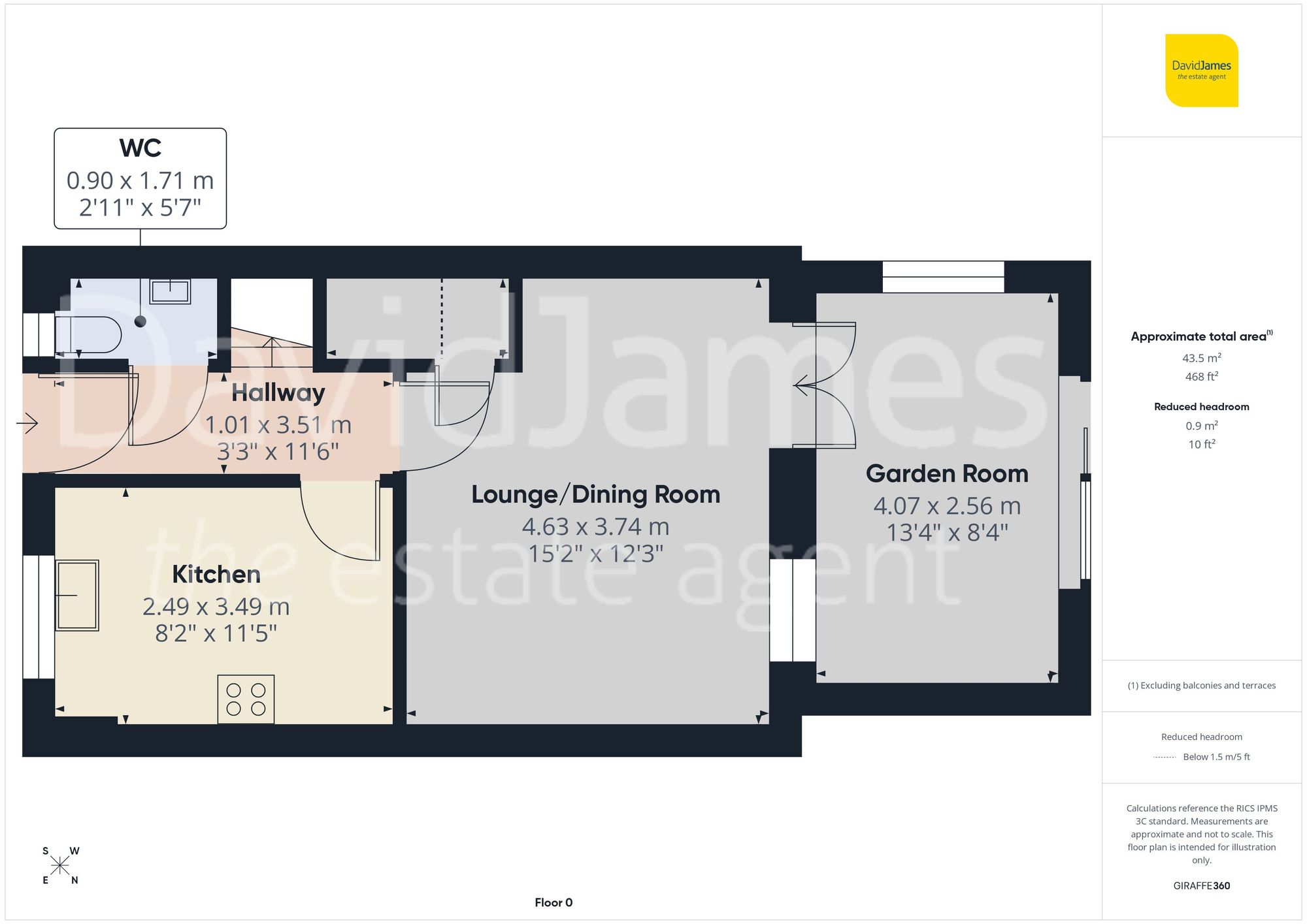 117 Derby Road, Nottingham floorplan