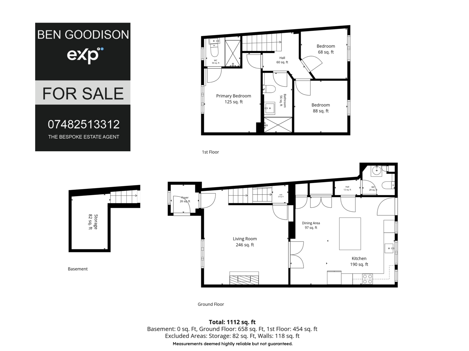 3, Cross Lane, Halifax floorplan