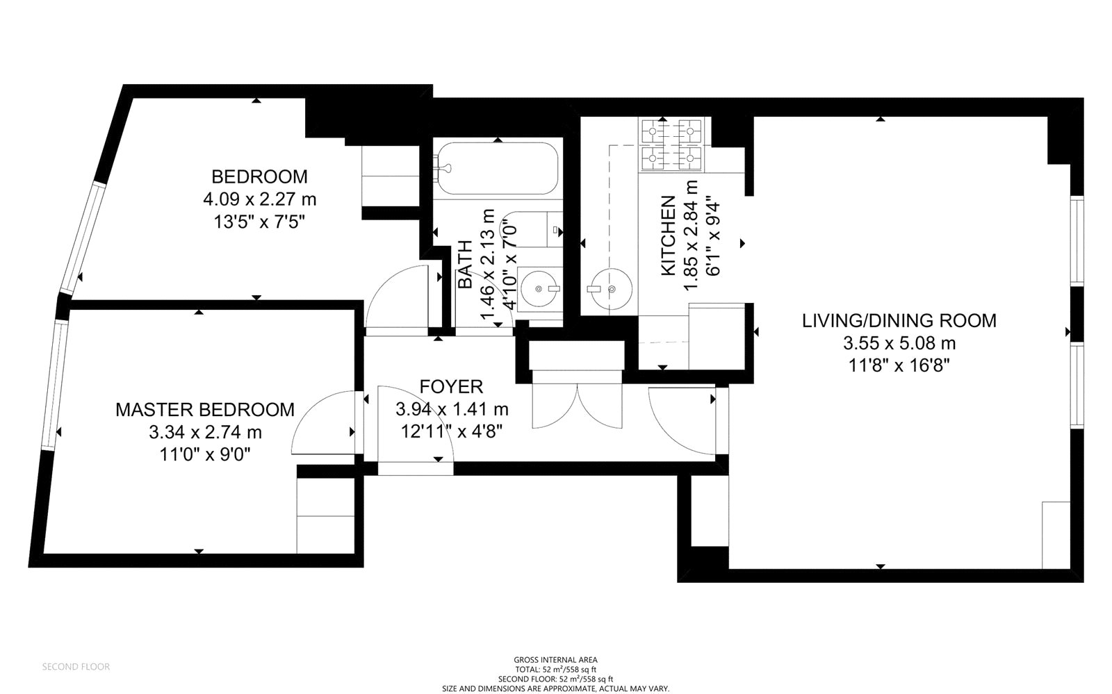 4b, 35, Lisson Grove, London floorplan
