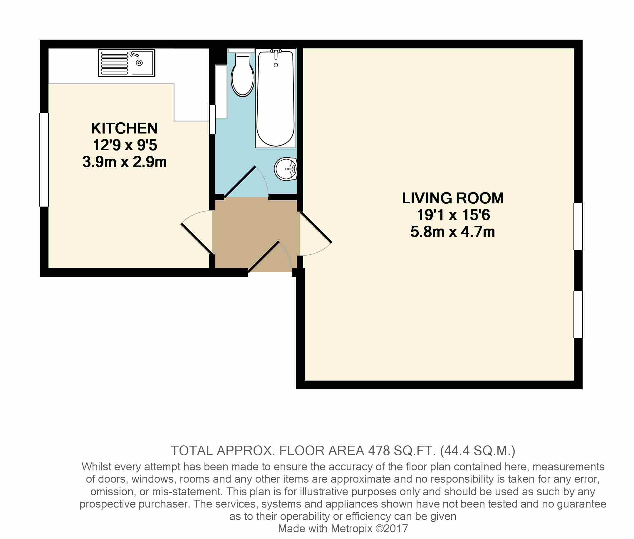 Endymion Road, London floorplan