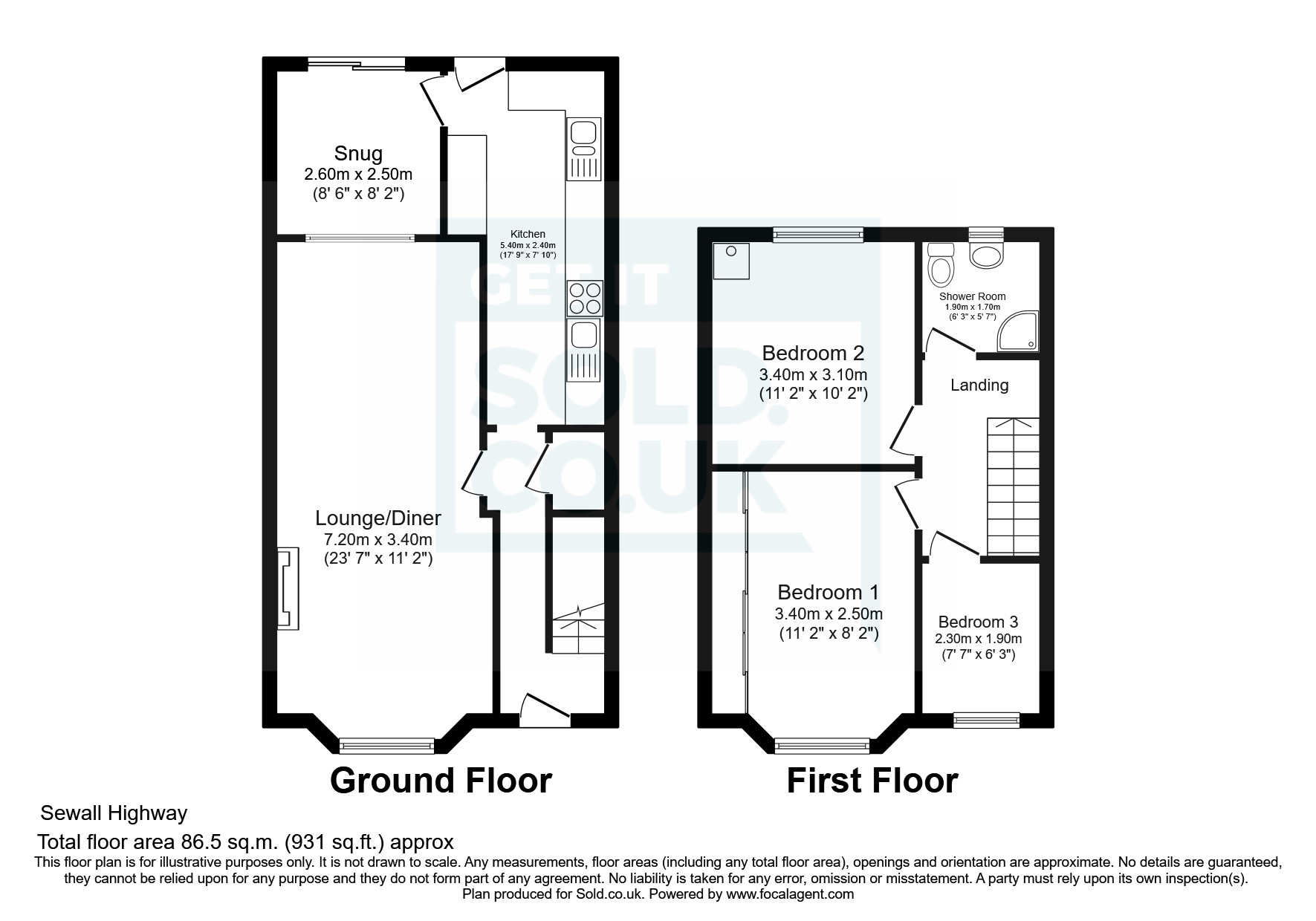 Sewall Highway, Coventry, West Midlands CV2, 3 bedroom terraced house