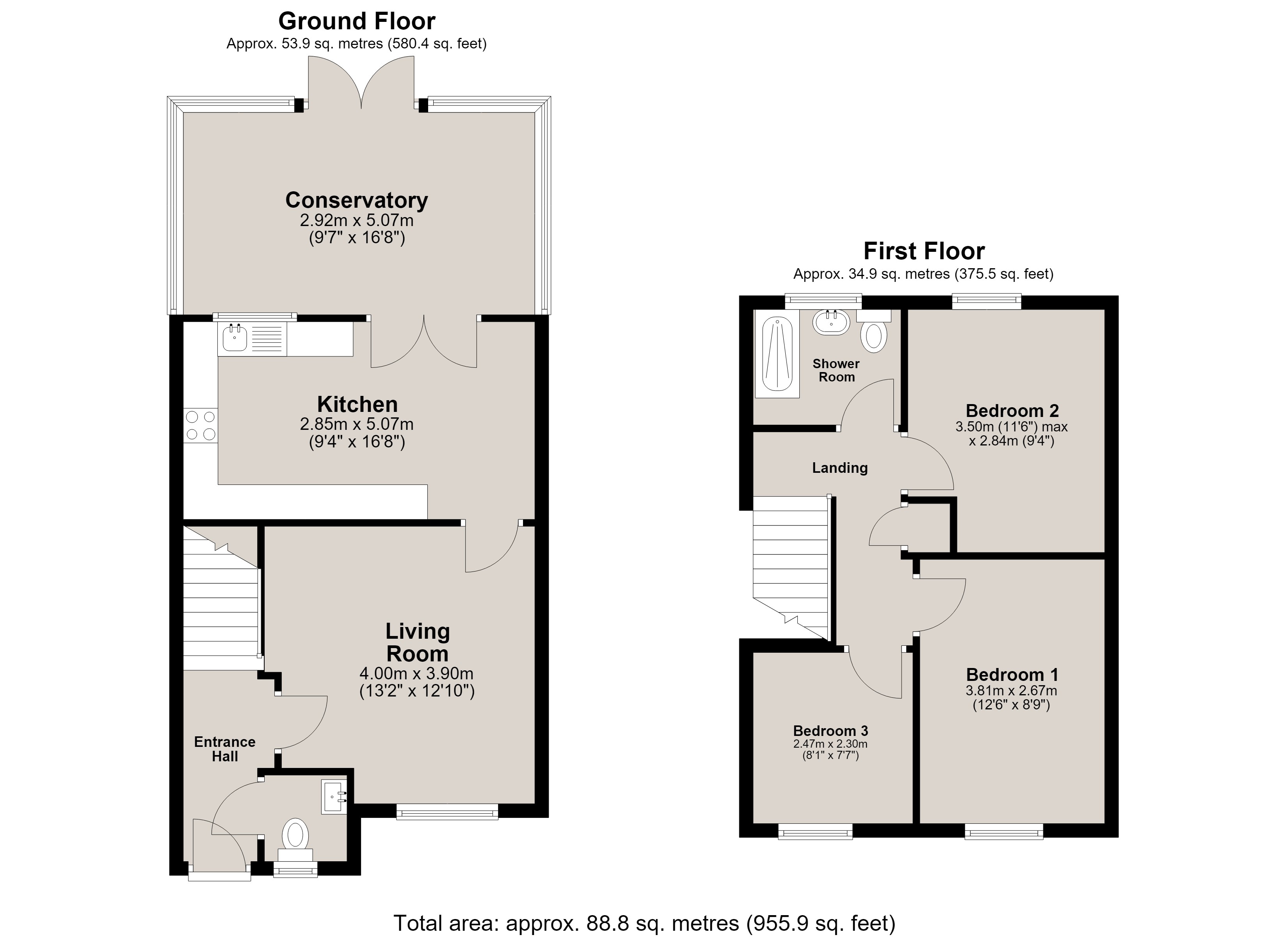 2, Monkside, Heaton floorplan