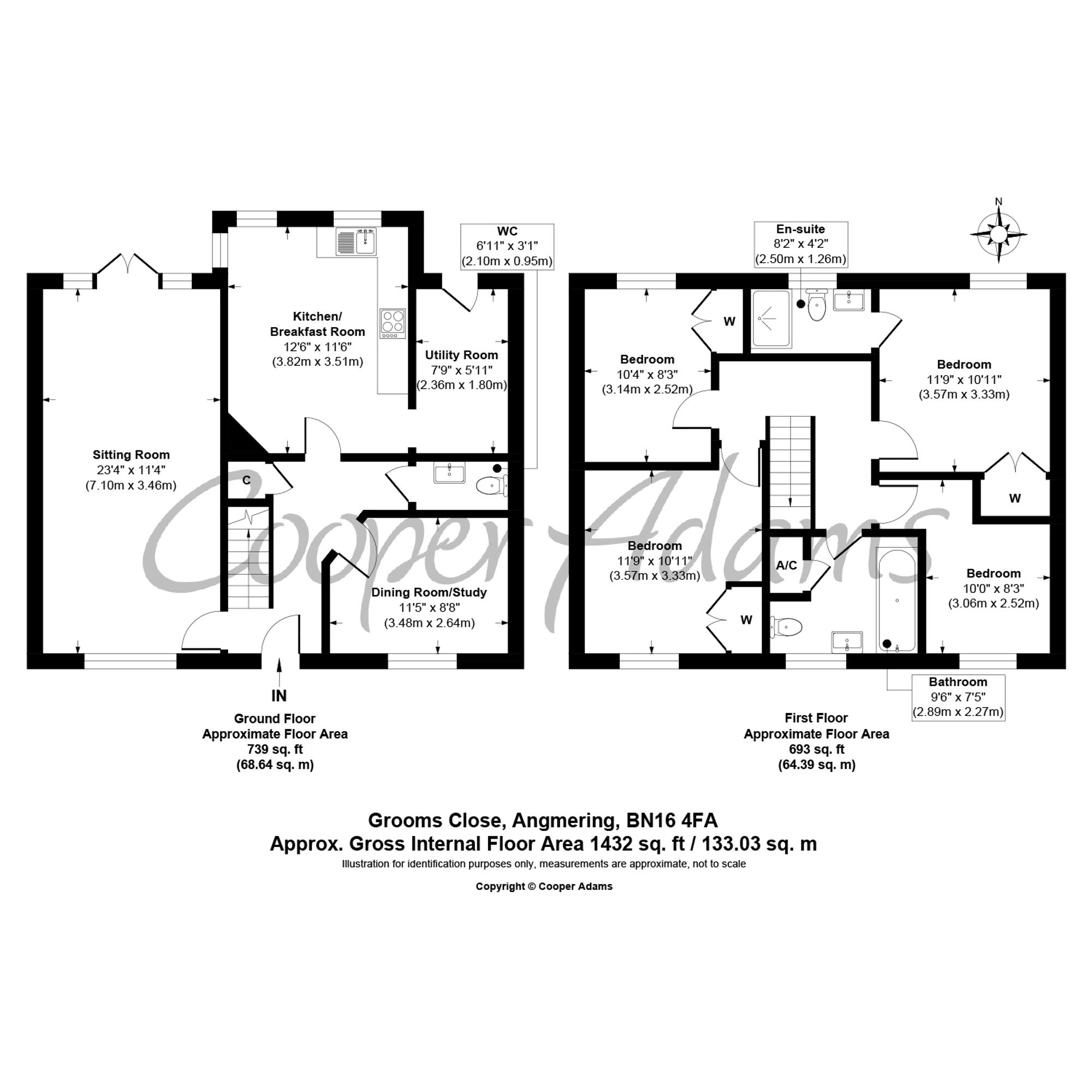 3 Grooms Close, Littlehampton floorplan