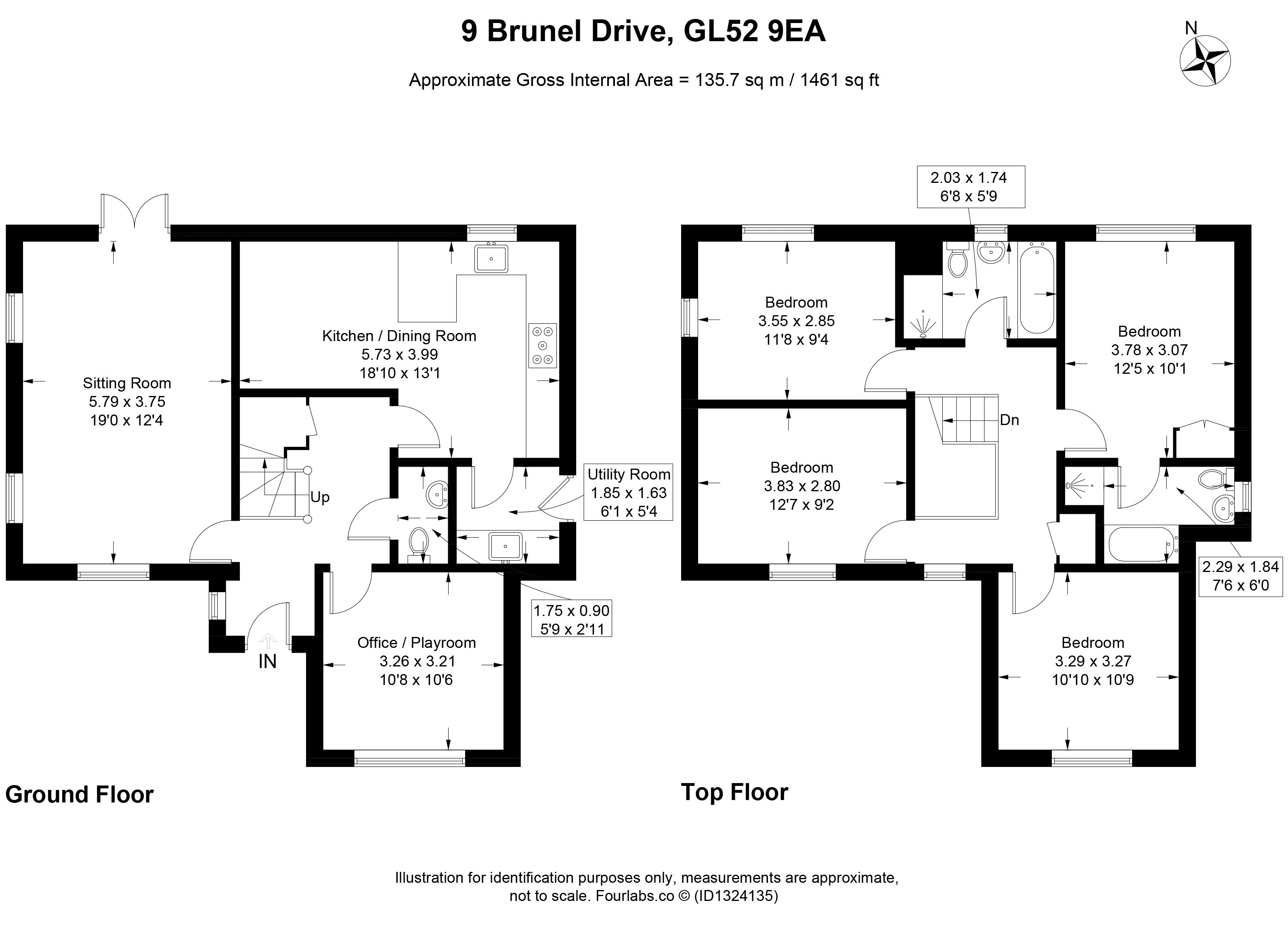 9, Brunel Drive, Cheltenham floorplan