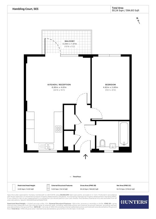 1 Bedrooms Flat for sale in Hambling Court, 42 Southampton Way, London SE5