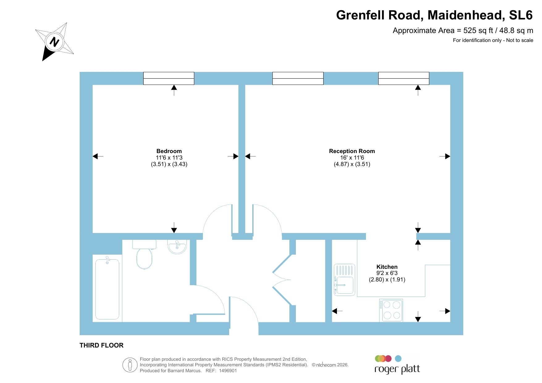 Flat 76, Park View, Grenfell Road, Maidenhead floorplan