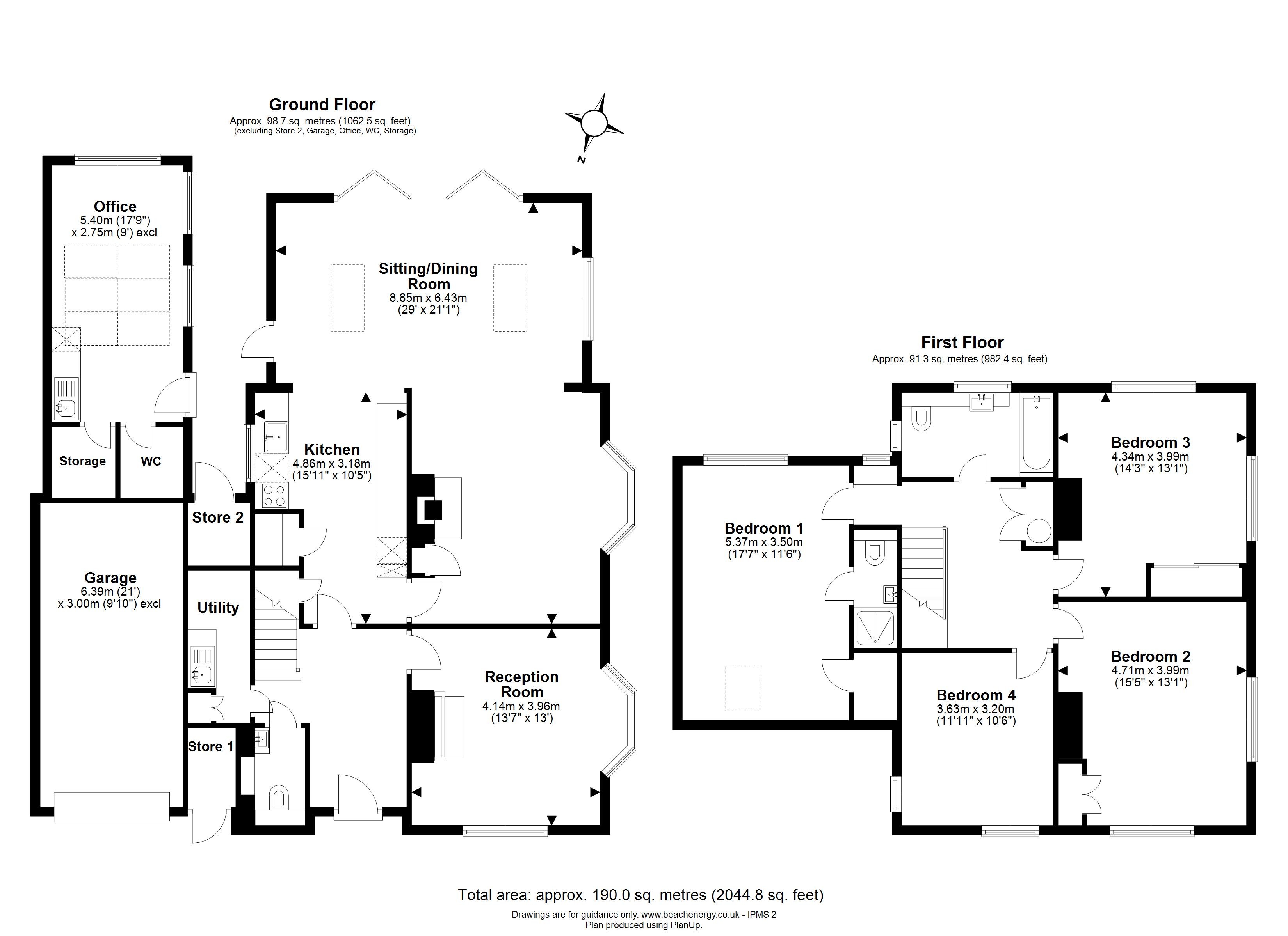 85, Bishops Road, Cambridge floorplan