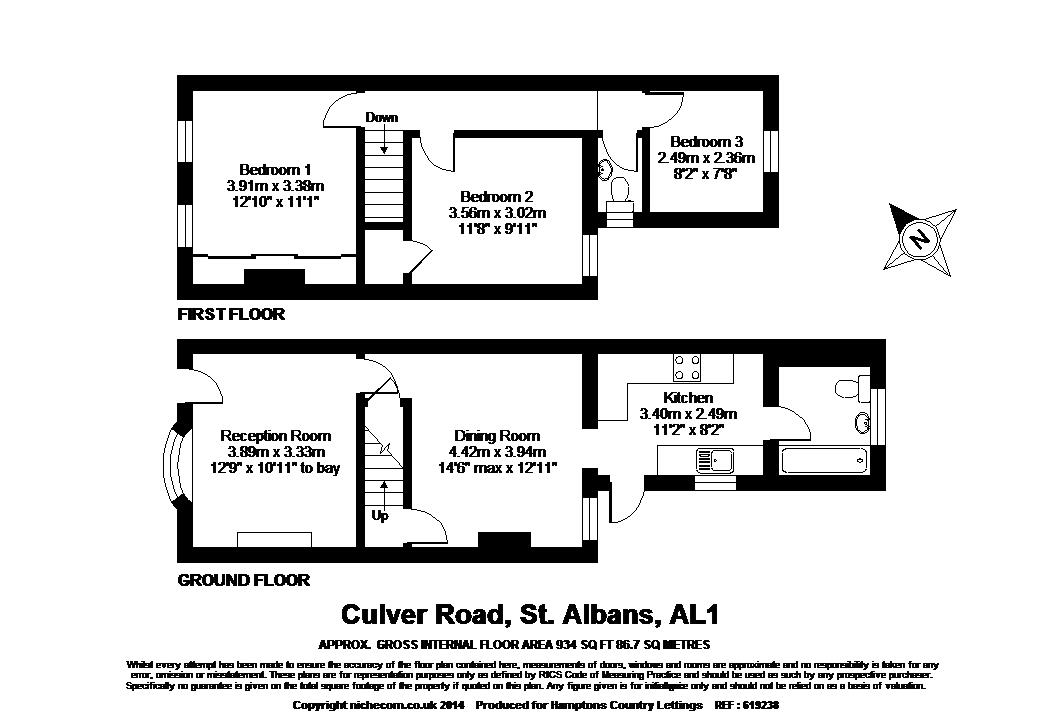 3 Bedrooms Terraced house to rent in Culver Road, St.Albans AL1