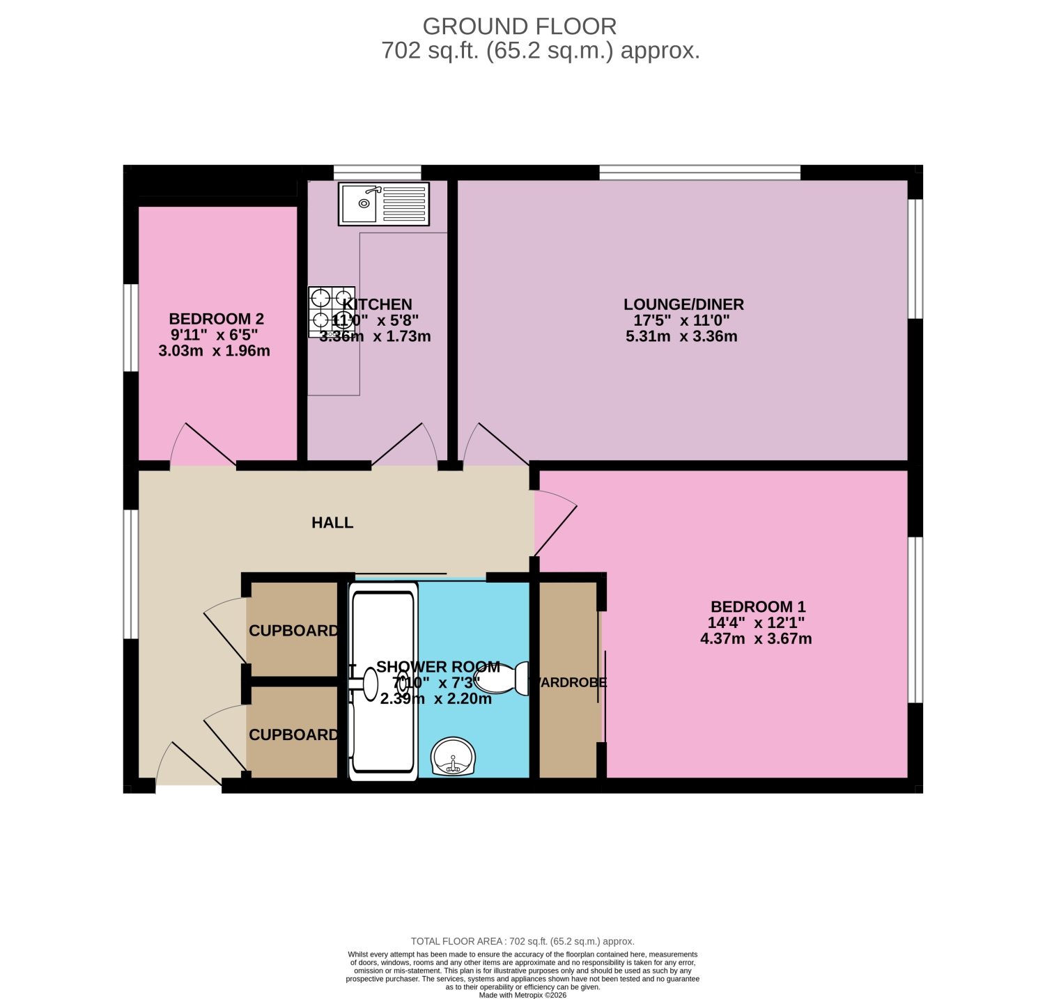 FLAT 7, GABLE LODGE, WEST WICKHAM floorplan