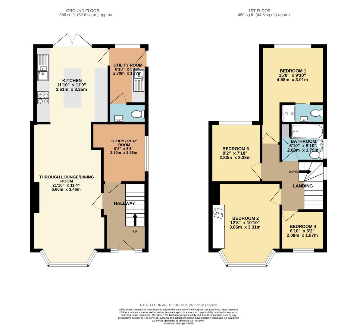 107, Darley Avenue, Chorlton floorplan
