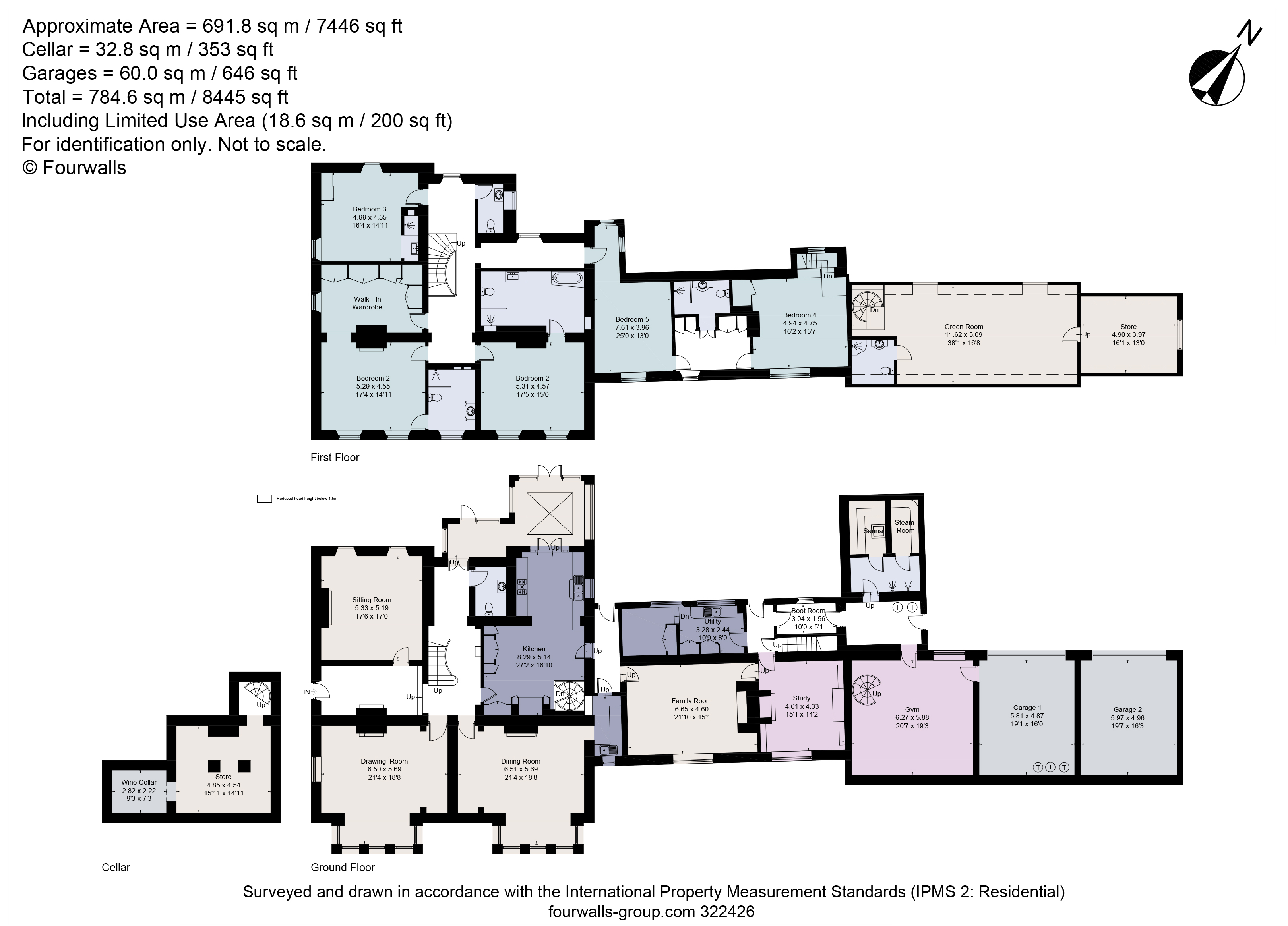 Old Rectory, Rectory Lane, Peakirk, Peterborough PE6, 5 bedroom