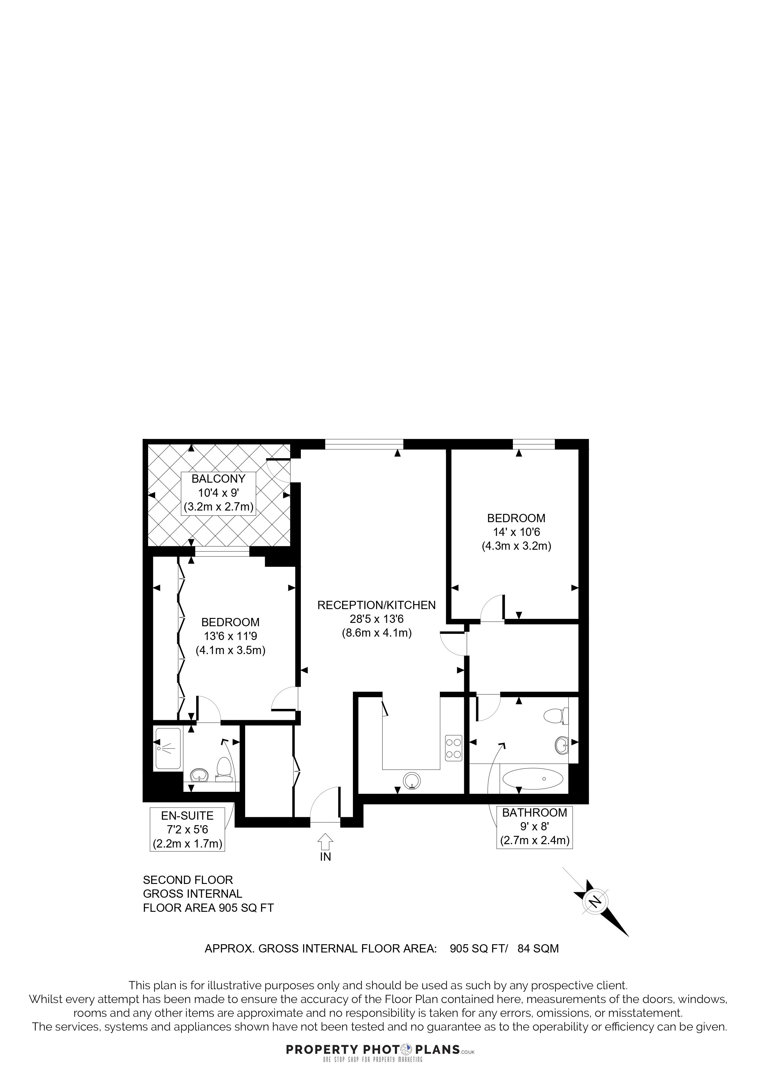 13 Penrose Apartments, Hargrave Drive, Harrow floorplan