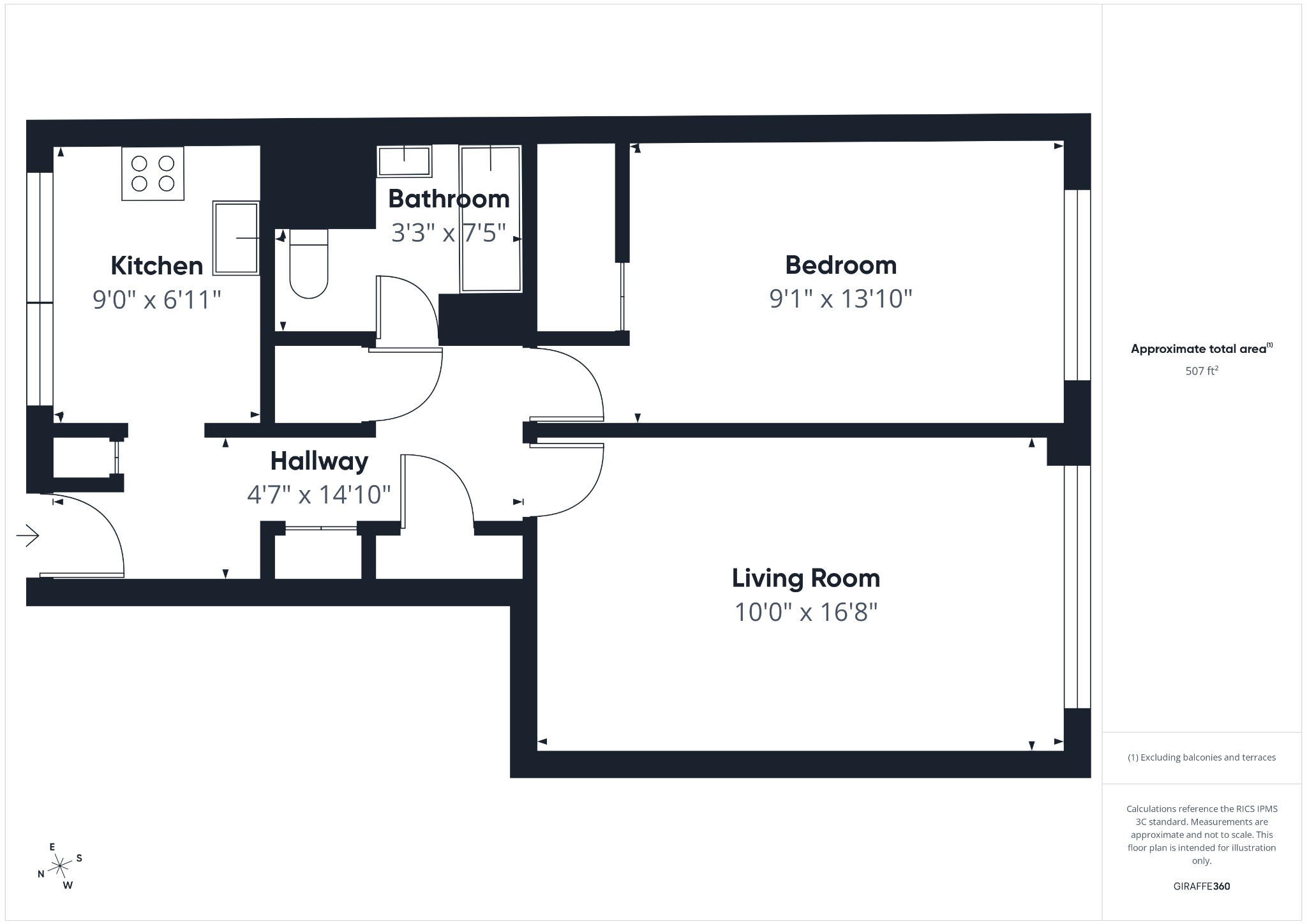 Flat 703, Raymond Postgate Court, London floorplan