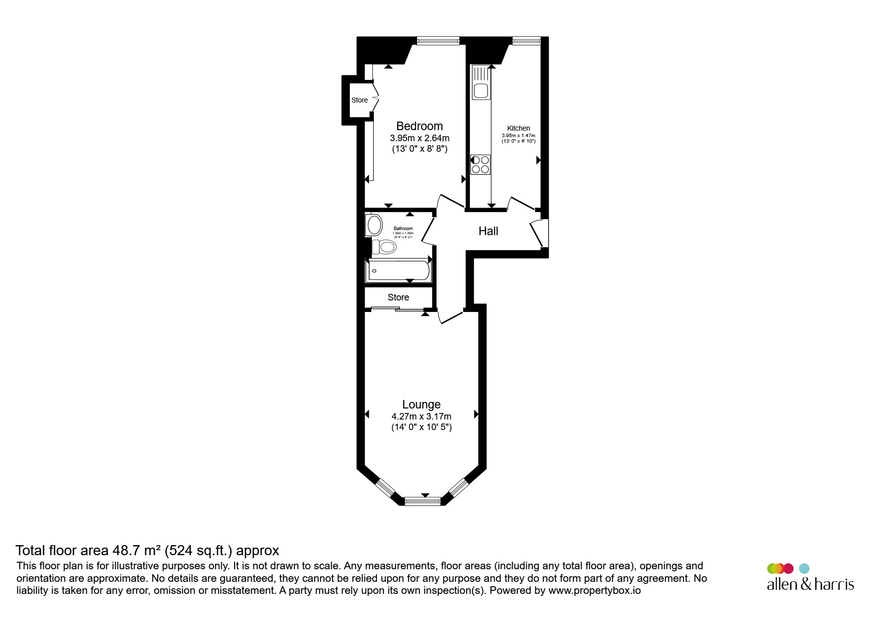 3/3, 24, Westmuir Street, GLASGOW floorplan