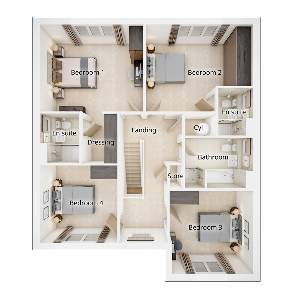 The Elterham - Plot 39, Pentland Gardens, 30 Corby Craig Terrace, Bilston floorplan