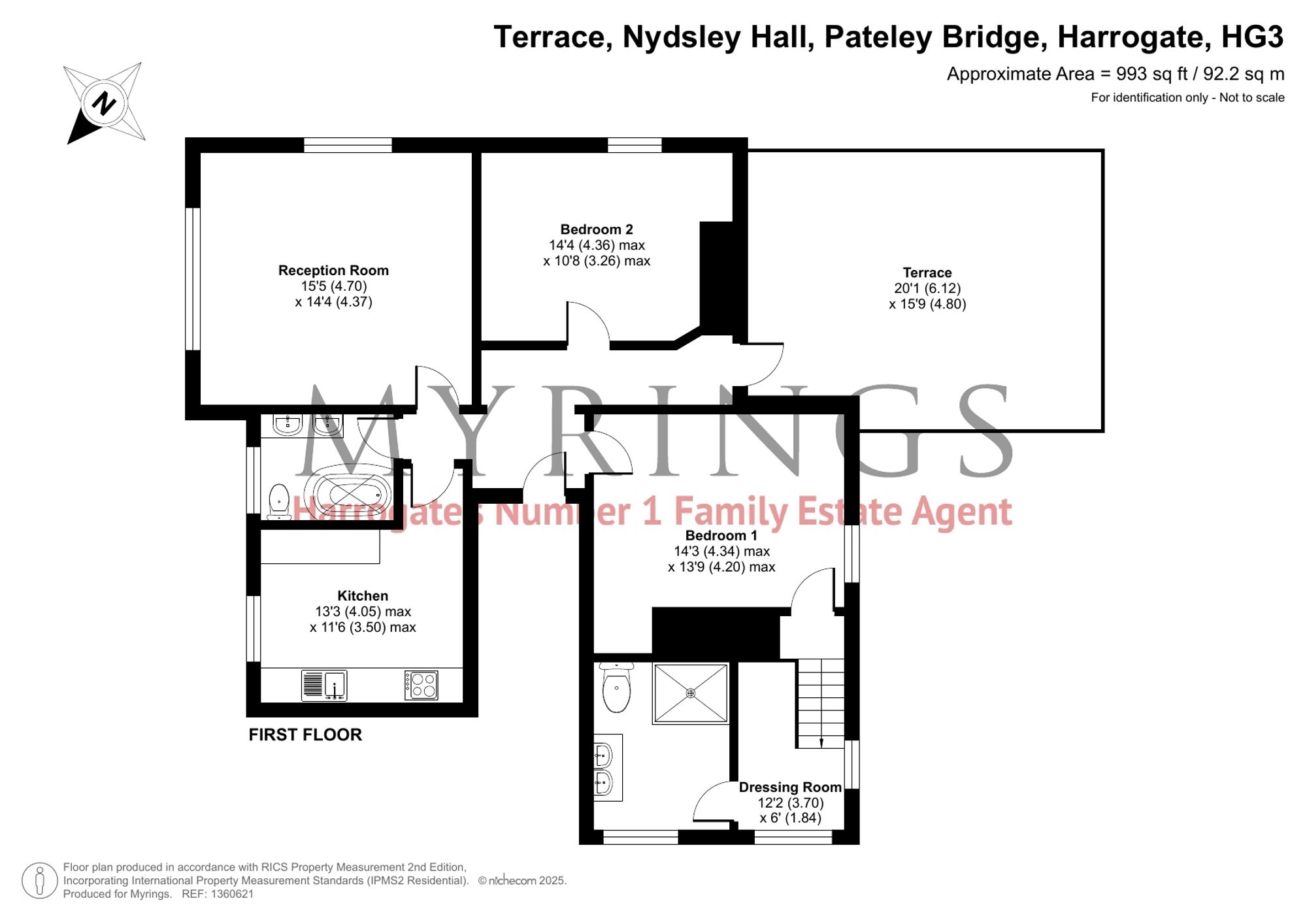 Nydsley The Terrace, Mill Lane, Harrogate floorplan
