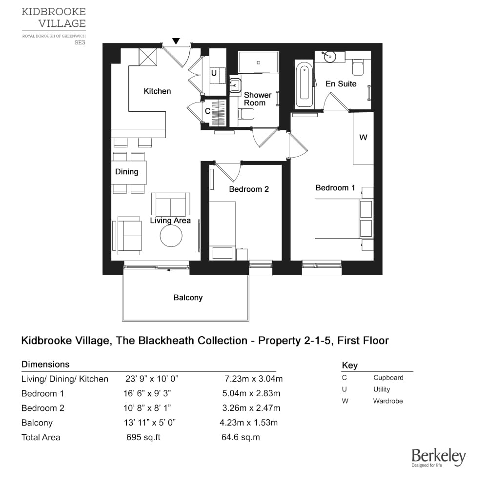 2-1-5, Greenwich, Se3 9Fw, Greenwich floorplan