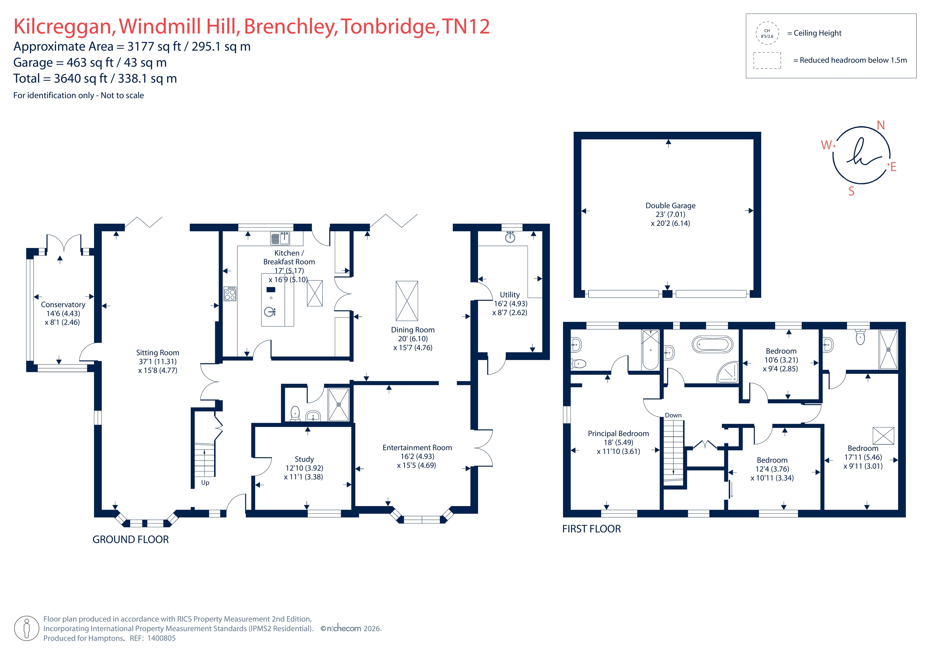Kilcreggan, Windmill Hill, Brenchley floorplan