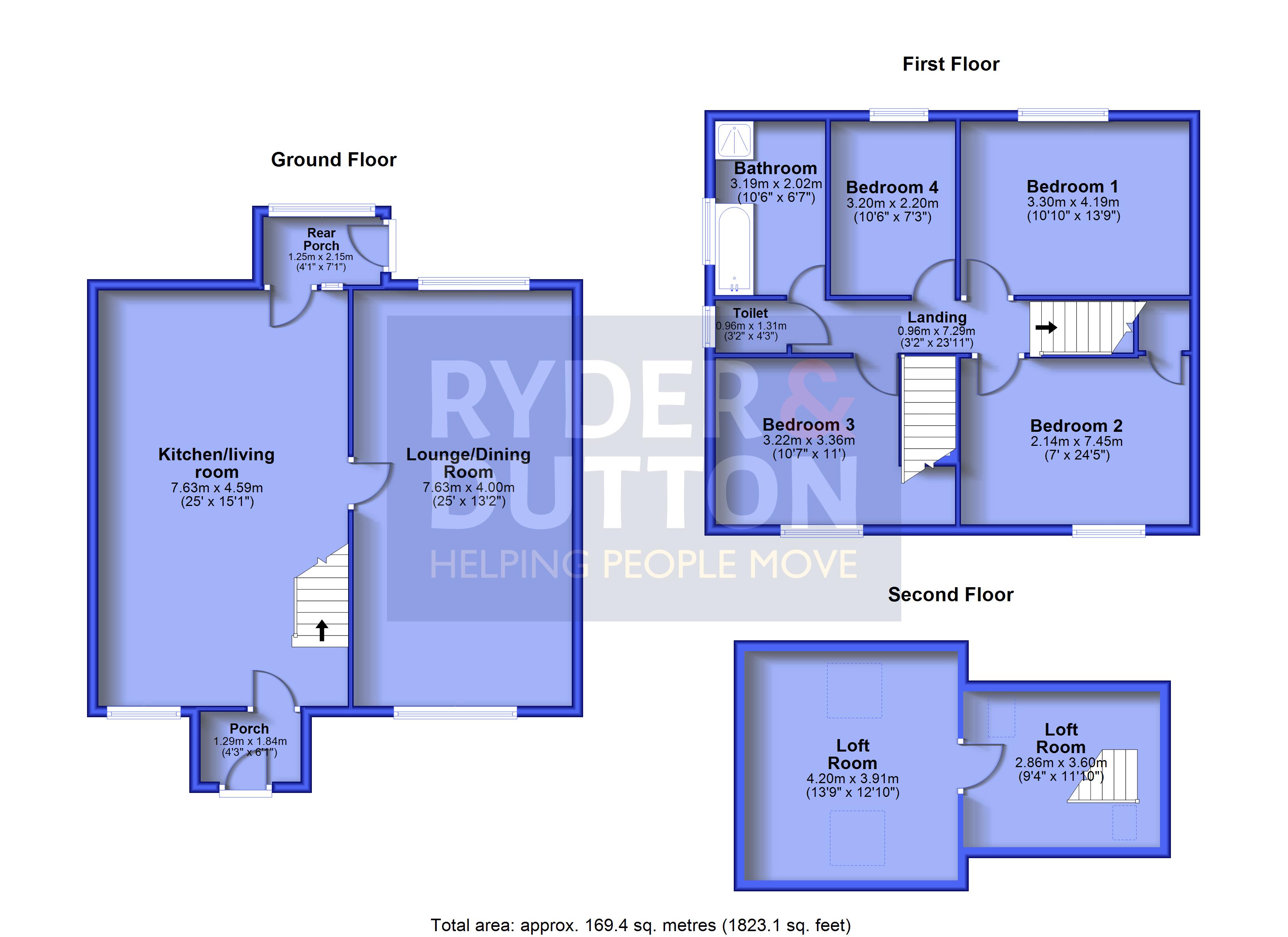 129, Marple Road, Glossop floorplan