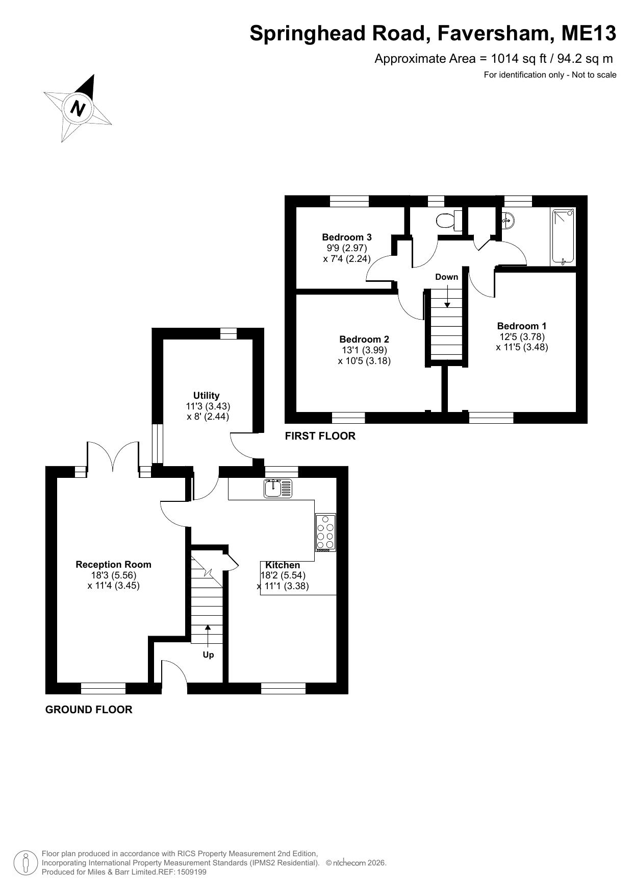 15, Springhead Road, Kent floorplan