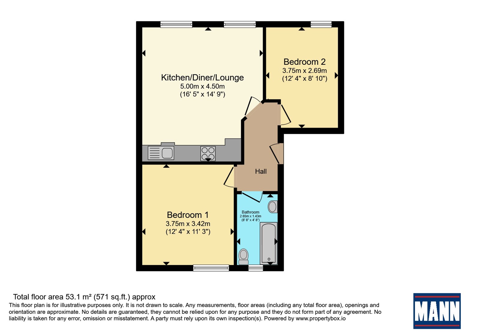 263d, Lewisham Way, London floorplan