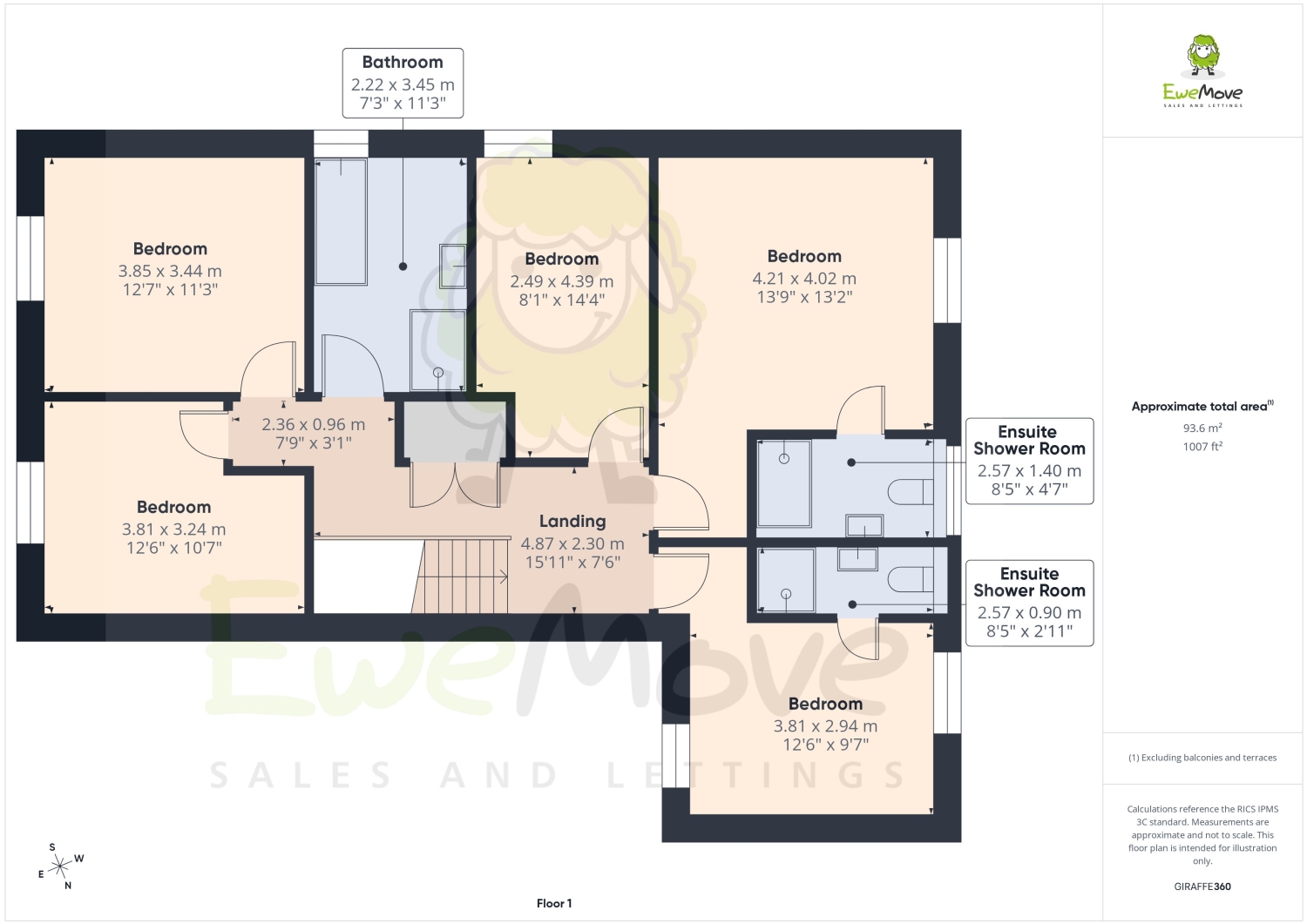White Horse House, The Street, Rochester floorplan