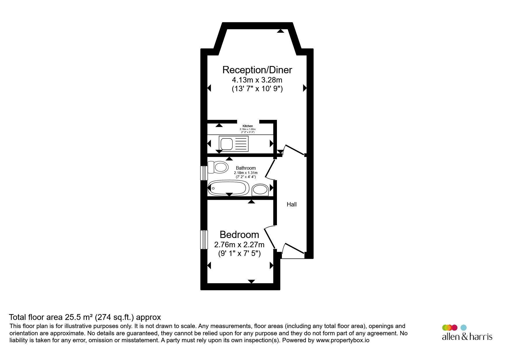 Flat 3, 54, Connaught Road, Cardiff floorplan