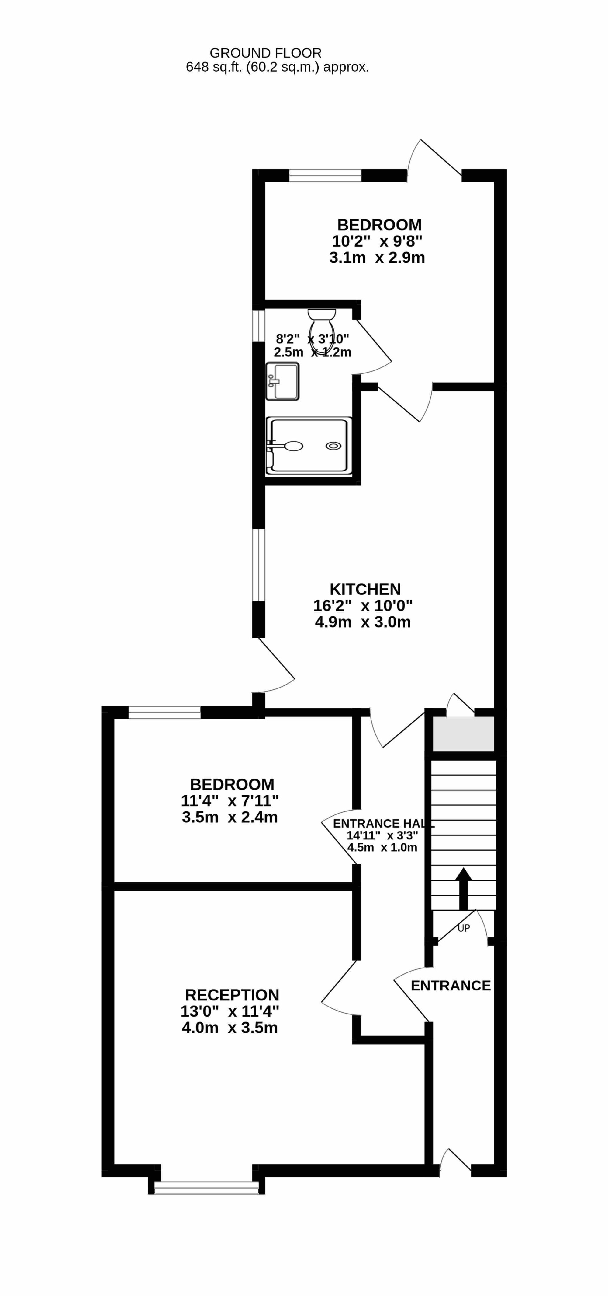 Flat 1, 134, Abbotts Road, Southall floorplan