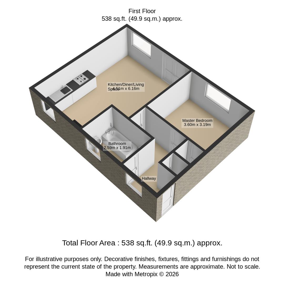 Flat 4, 1, Ginner Road, Swindon floorplan