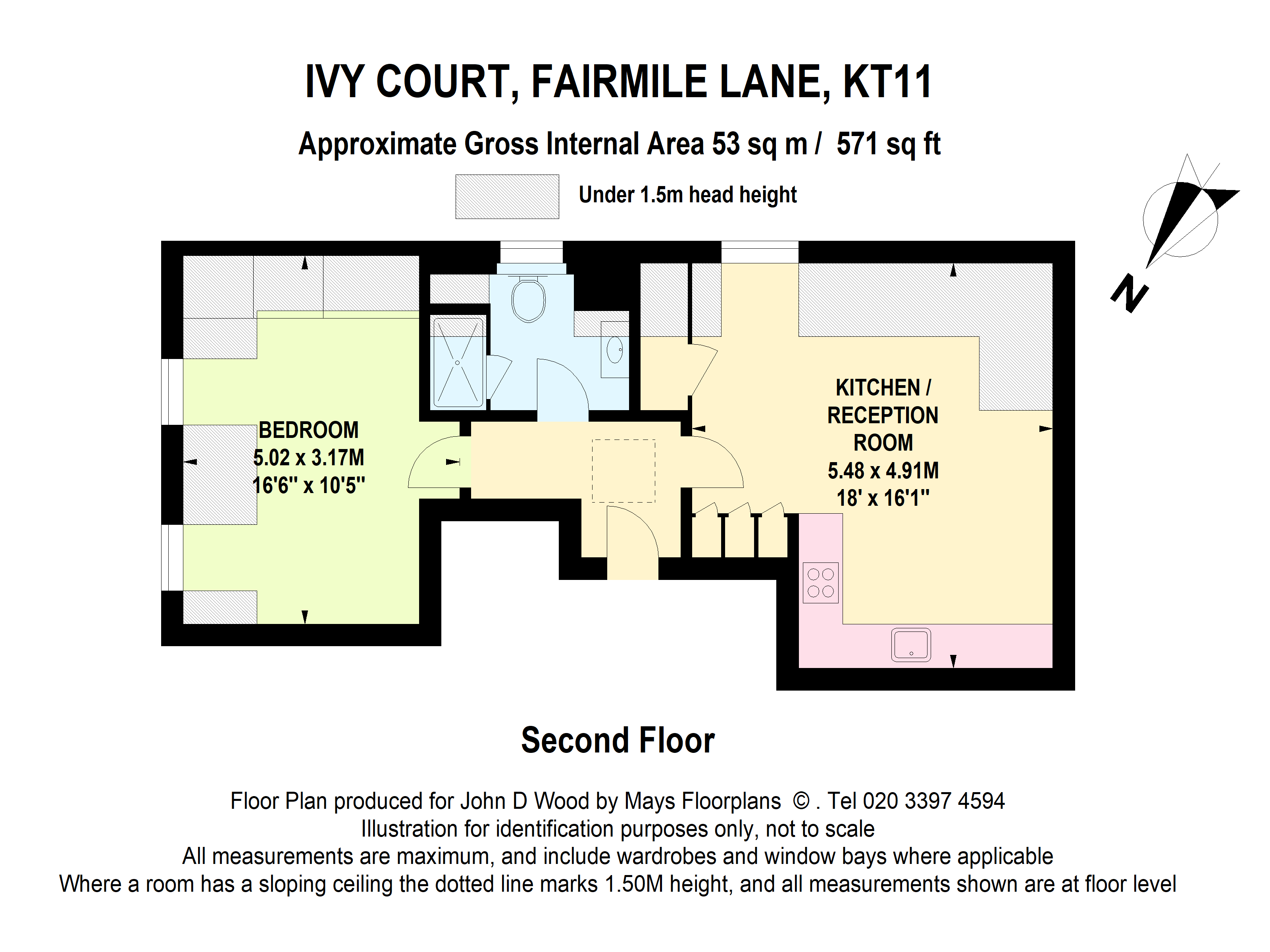 Flat 8, Ivy Court, 110, Fairmile Lane, Surrey floorplan