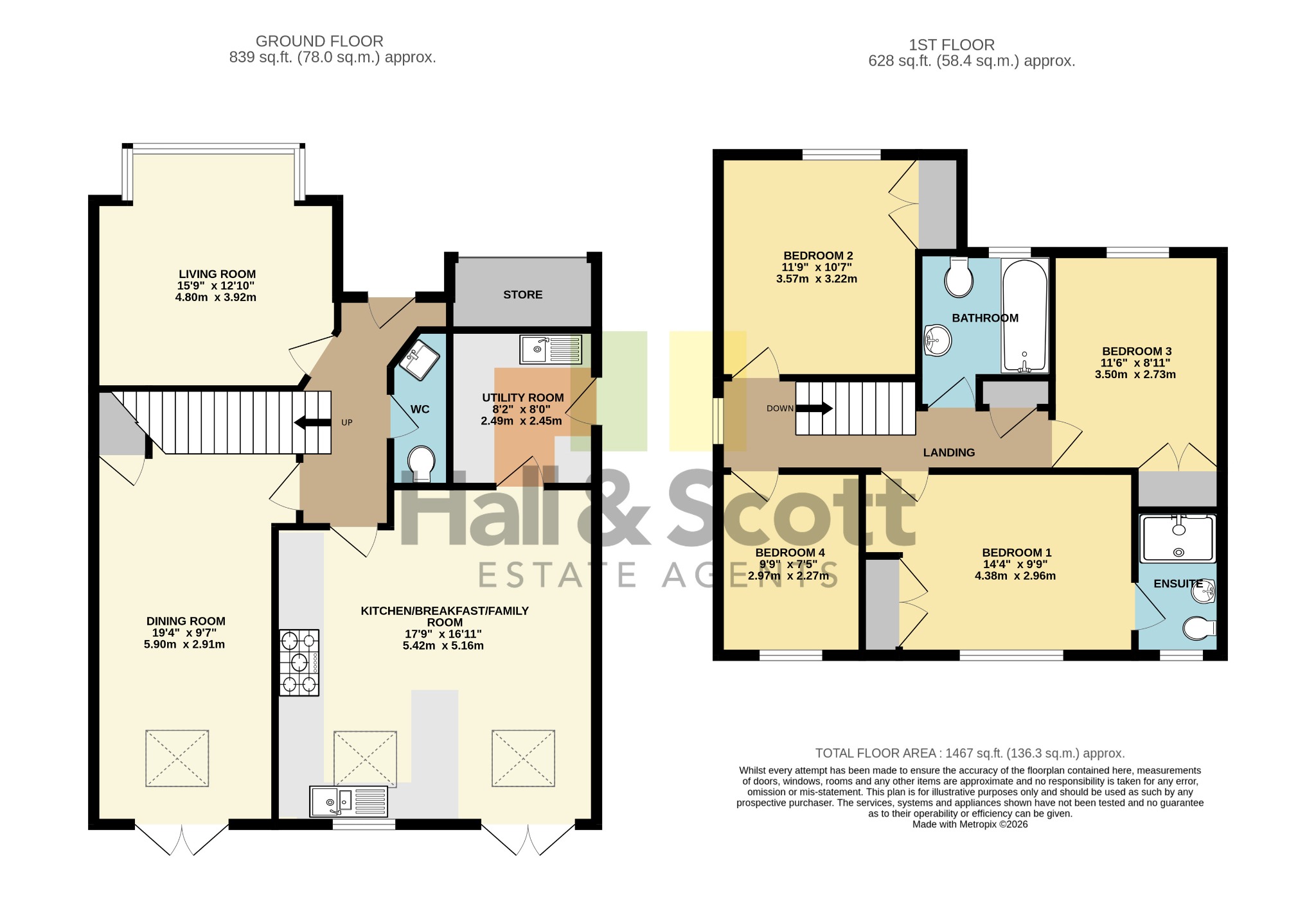 21 The Burlands, Feniton, Honiton floorplan