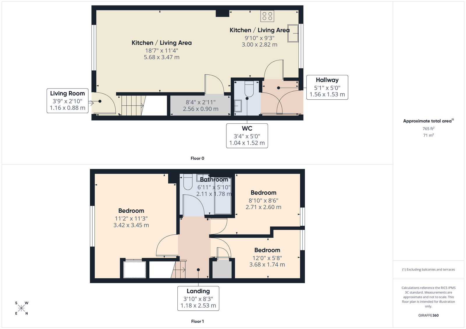 6, Falcon Row, Gloucester floorplan