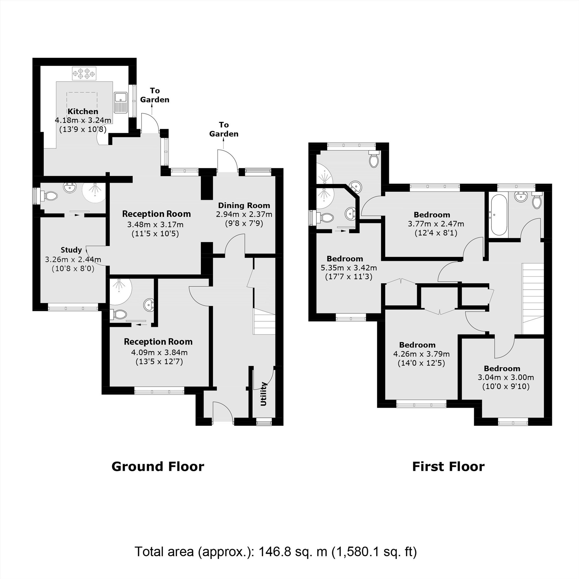 10, Vale Close, Weybridge floorplan