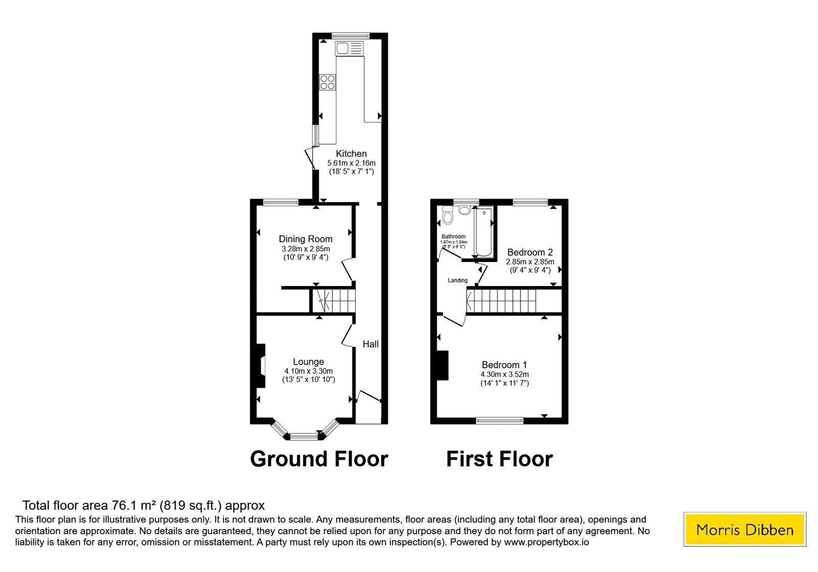 178, Northumberland Road, Southampton floorplan