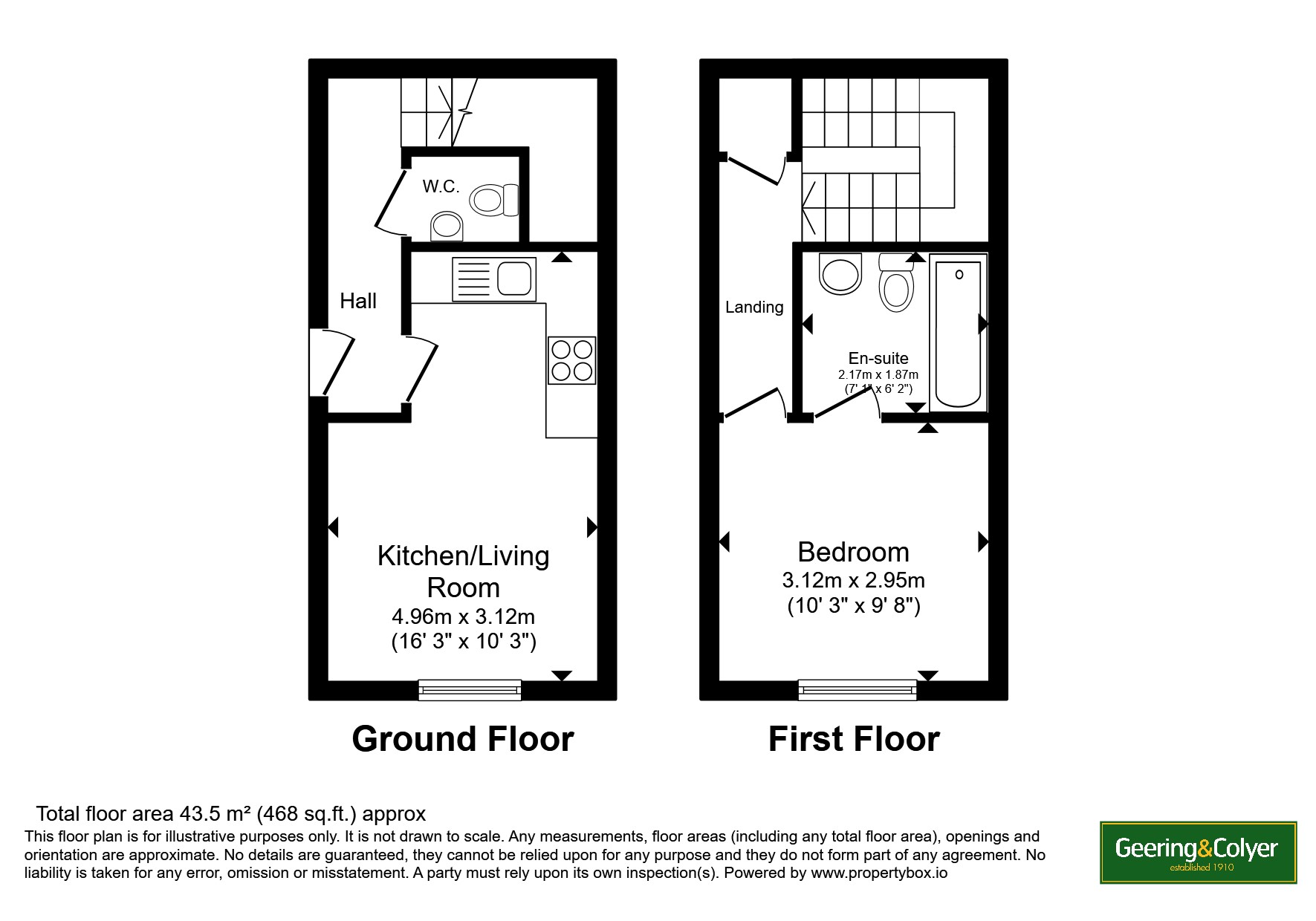 Flat 2 Bank House,, Mountfield Road, Kent floorplan