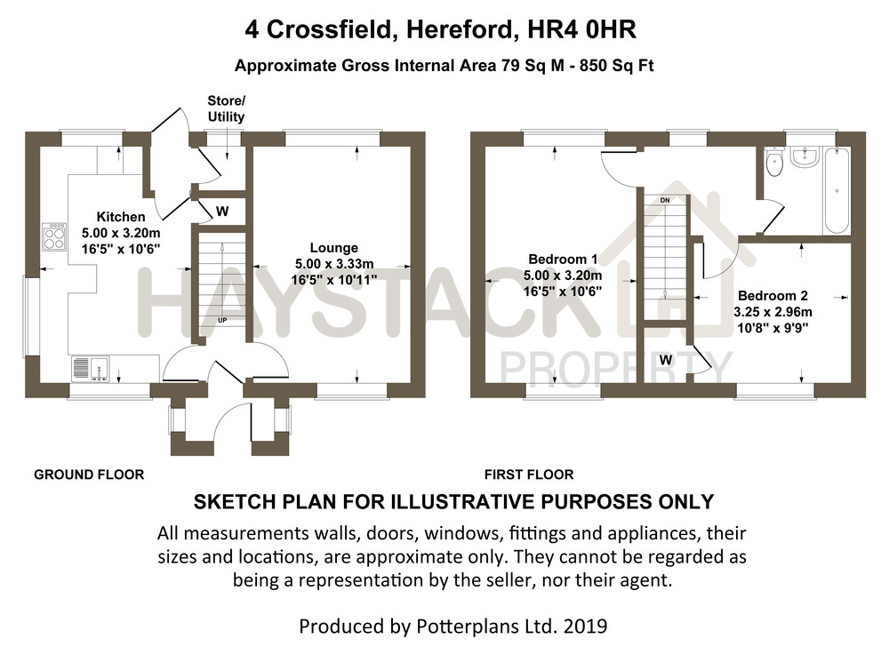 2 Bedrooms Semi-detached house for sale in Crossfields, Hereford HR4