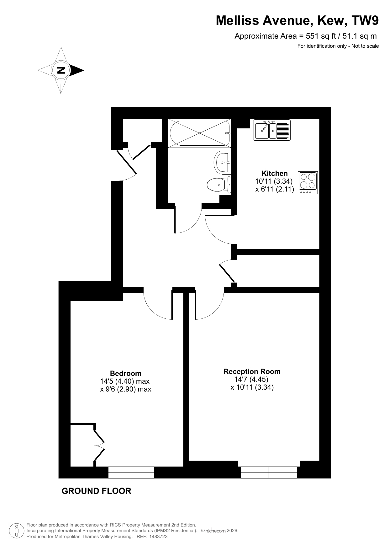 Cedar House Melliss Avenue, Richmond floorplan