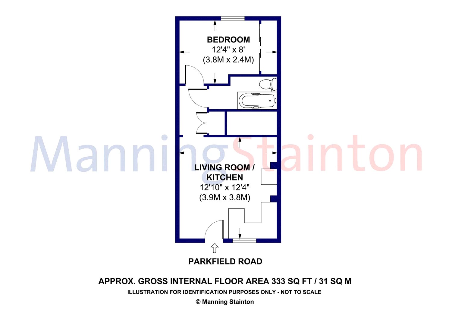 1 bed flat to rent in The Garden Flat, Parkfield Road, Beeston, Leeds