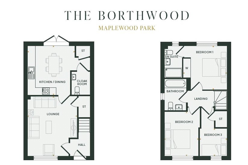 Plot 654 The Borthwood,, Maplewood Park, Basingstoke floorplan