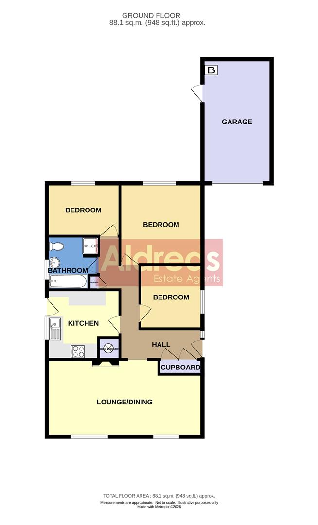 4, Thurne Rise, Great Yarmouth floorplan