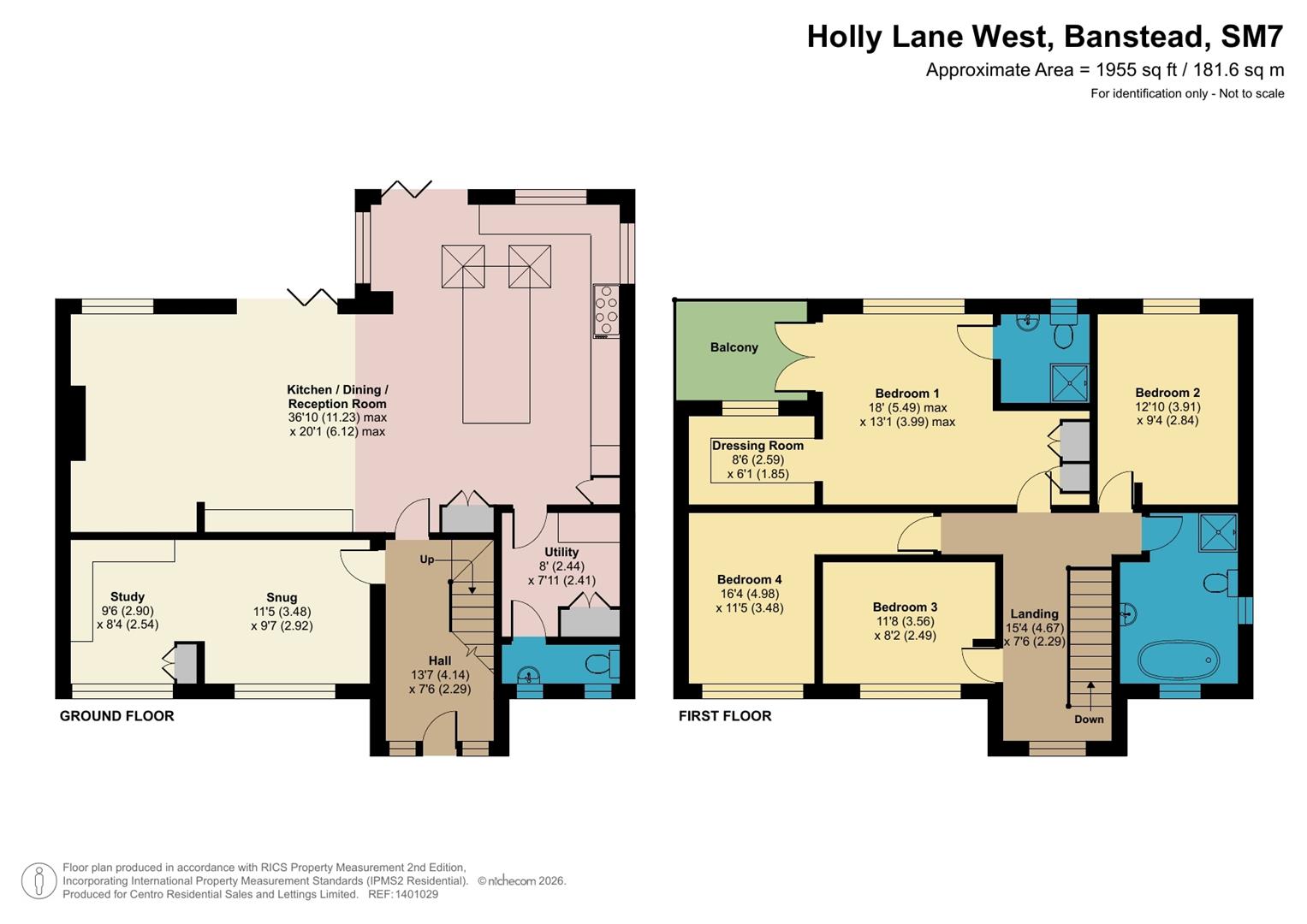 38, Holly Lane West, Banstead floorplan