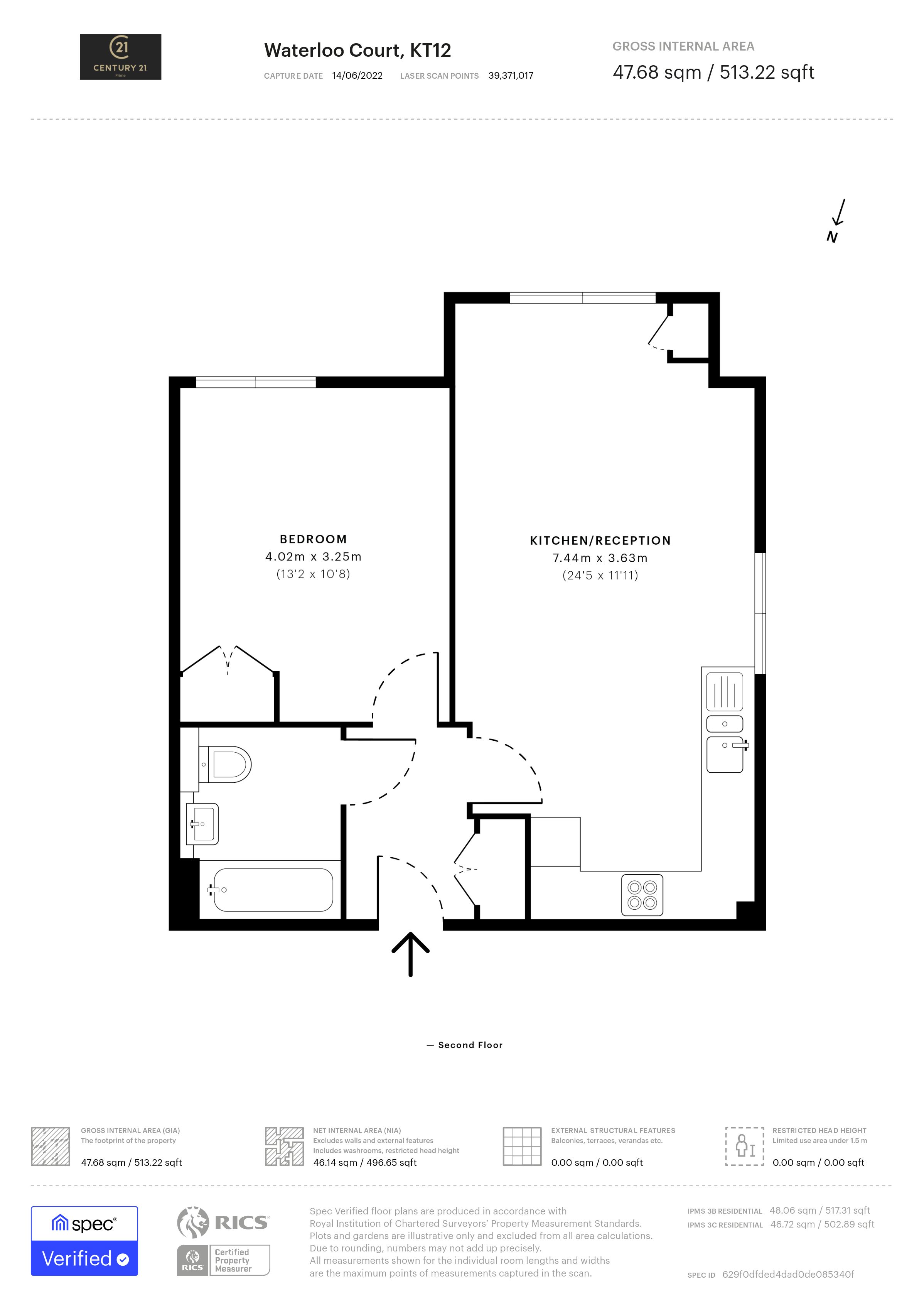 Mayfield Road, Walton On Thames KT12, 1 bedroom flat for sale