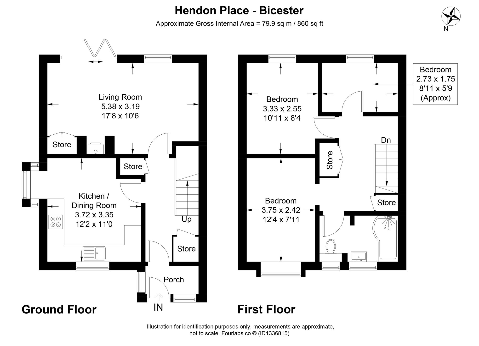 1 Hendon Place, Bicester floorplan