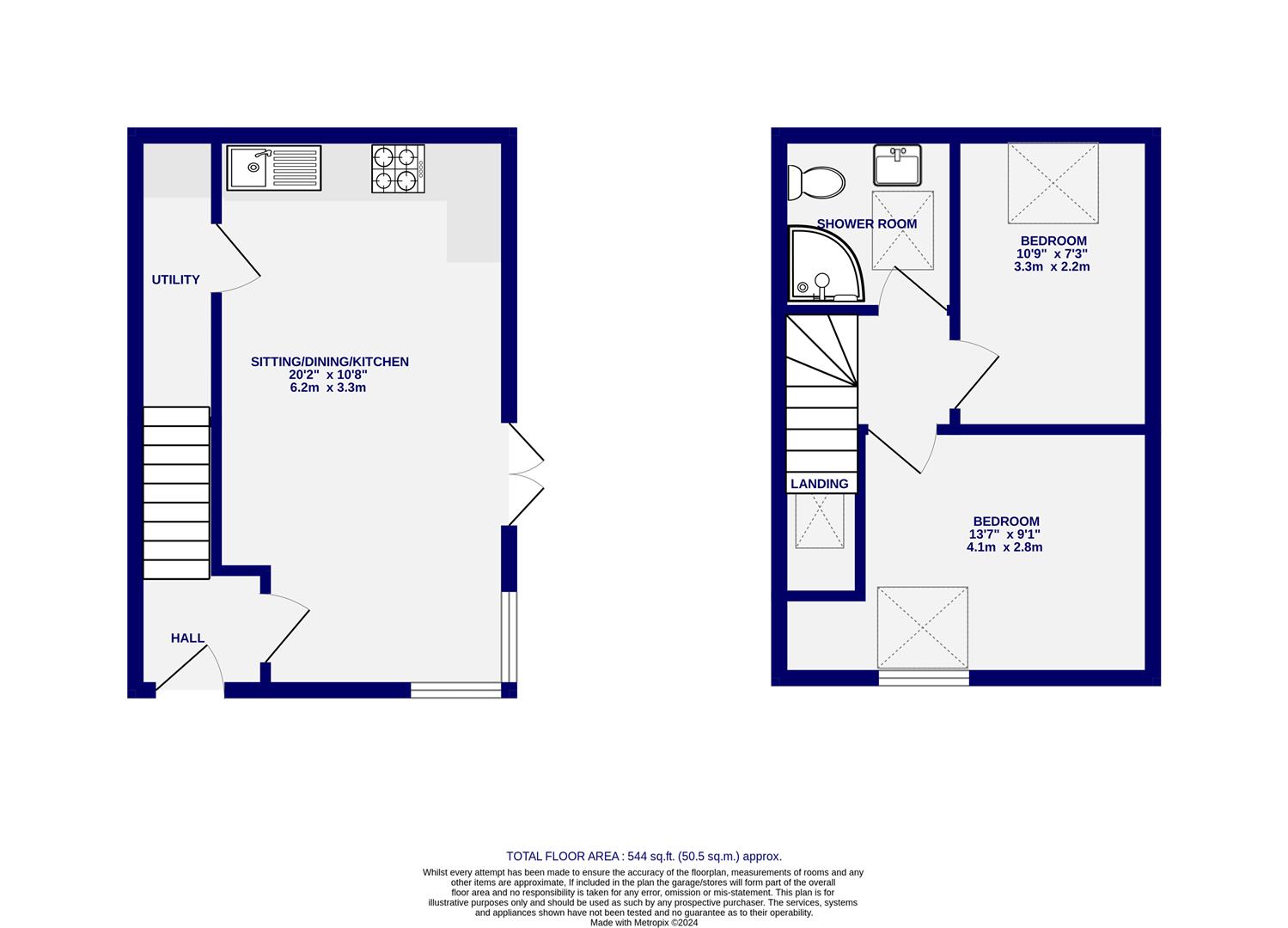 Apartment C, 2 The Crescent, The Crescent, York floorplan