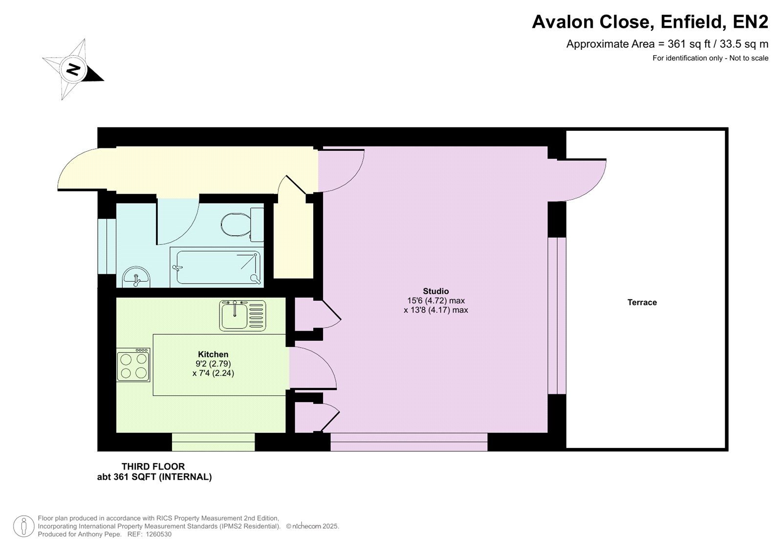 42, Avalon Close, Enfield floorplan