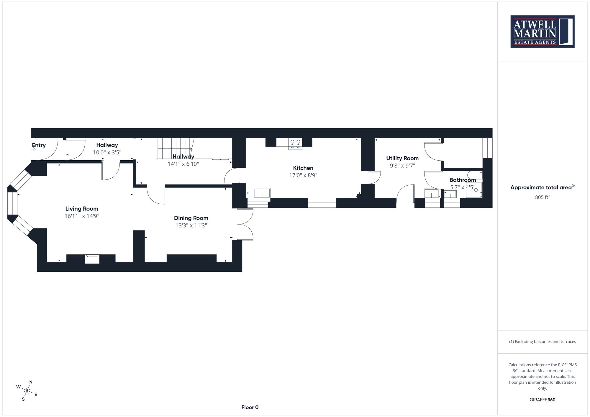 9 Woodside, Plymouth floorplan