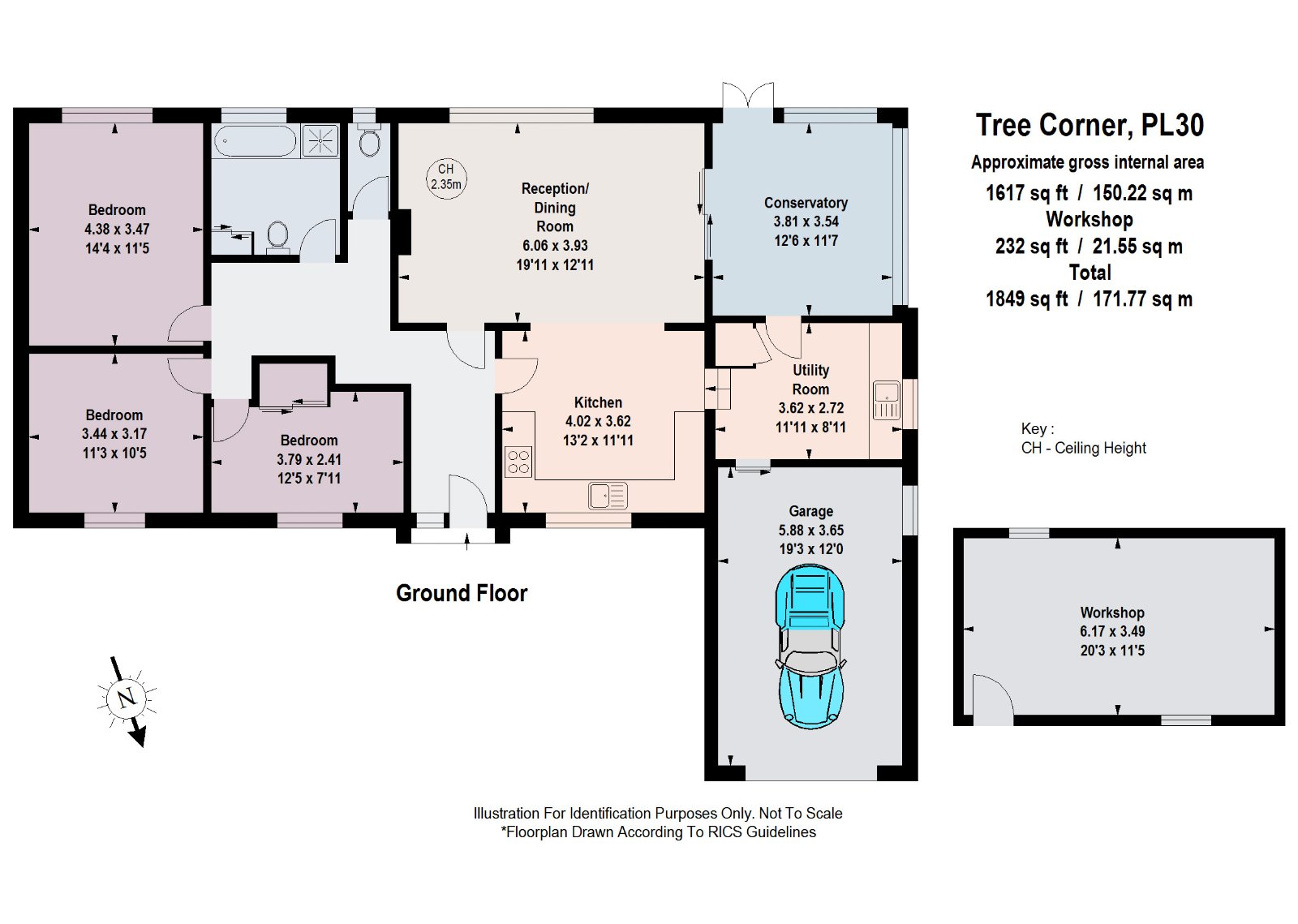 Tree Corner,, Tremeer Lane, Bodmin floorplan