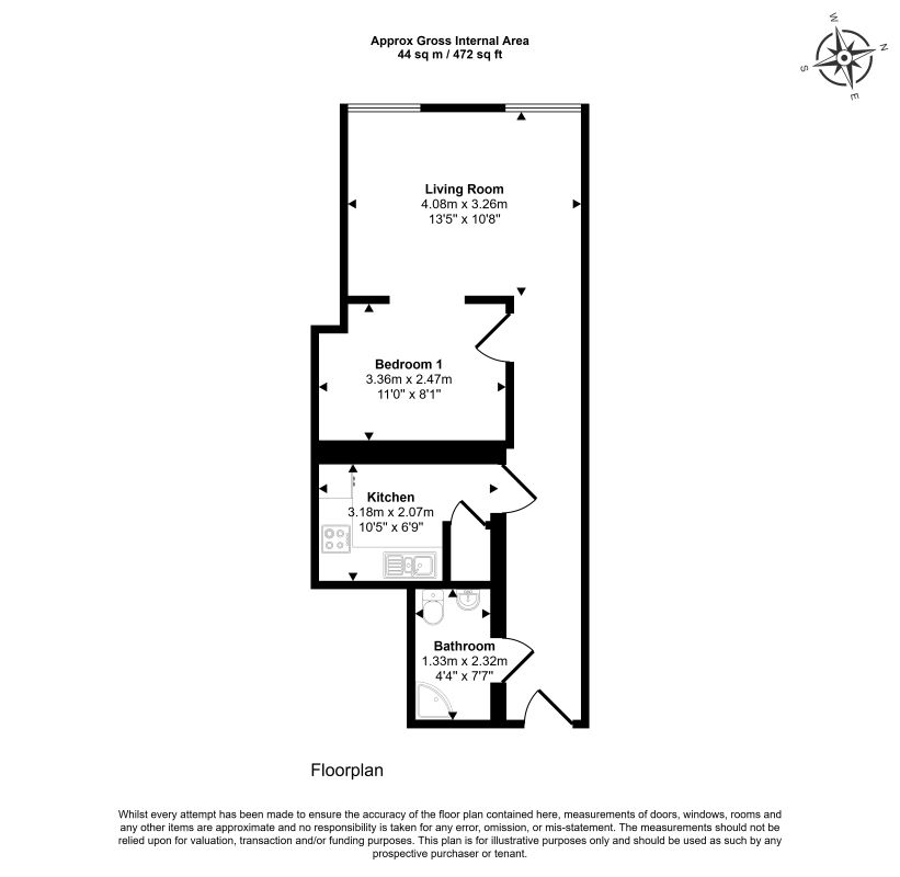 Apartment 5 L I V, George Street, Bradford, West Yorkshire, BD1 5AA floorplan