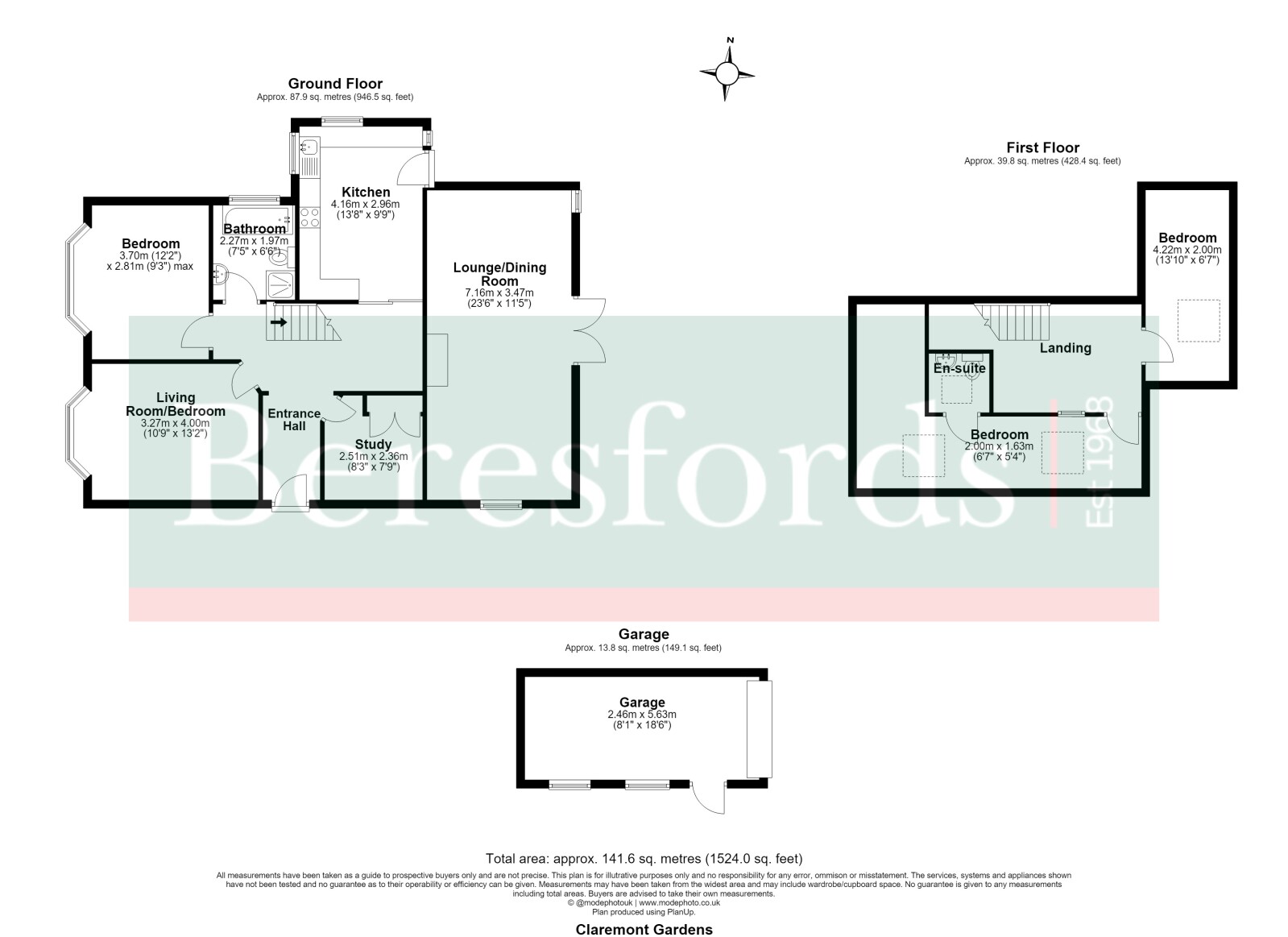 1, Claremont Gardens, Upminster floorplan
