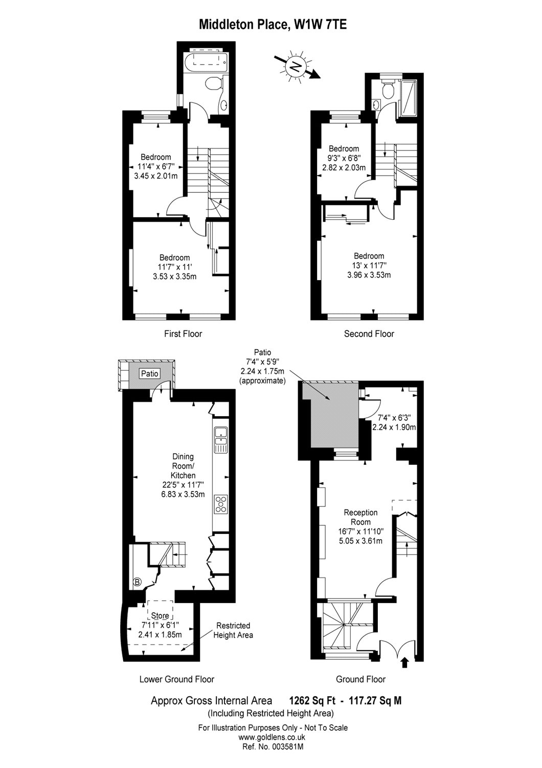 6, Middleton Place, London floorplan